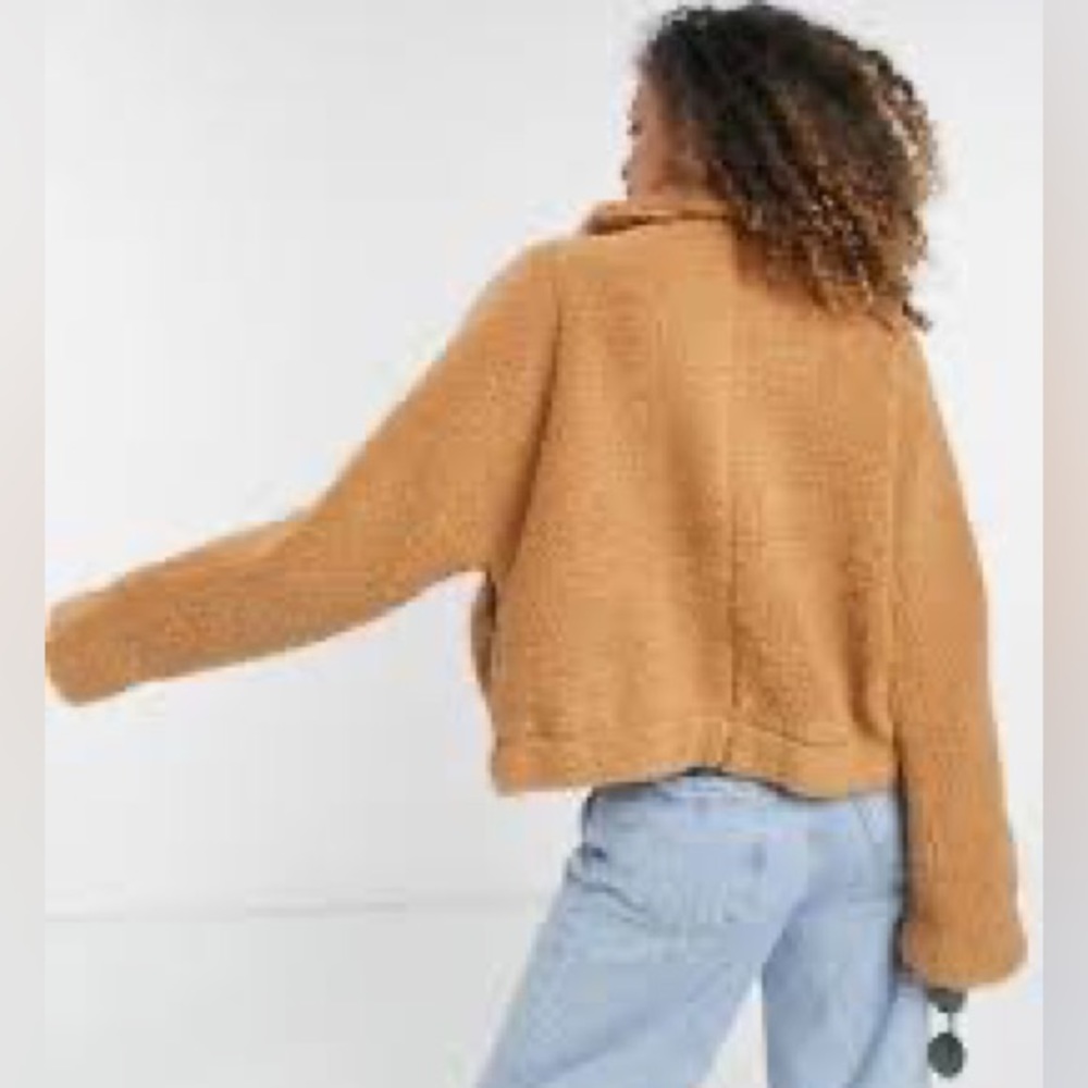 👋🎯NWOT FP We The Free Izzy Wrap Teddy Jacket Size Small - Picture 3 of 15